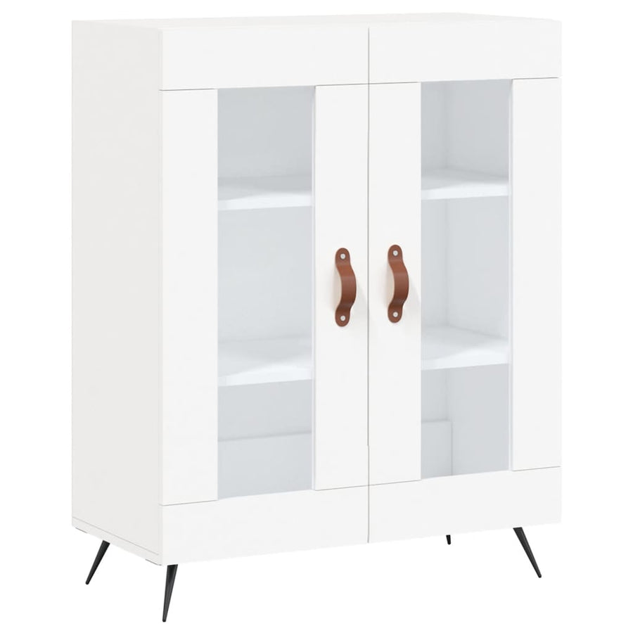 Hoge Kast 69,5X34X180 Cm Bewerkt Hout Wit