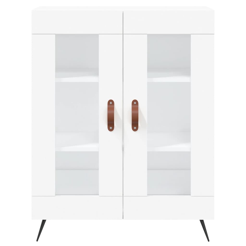 Hoge Kast 69,5X34X180 Cm Bewerkt Hout Wit