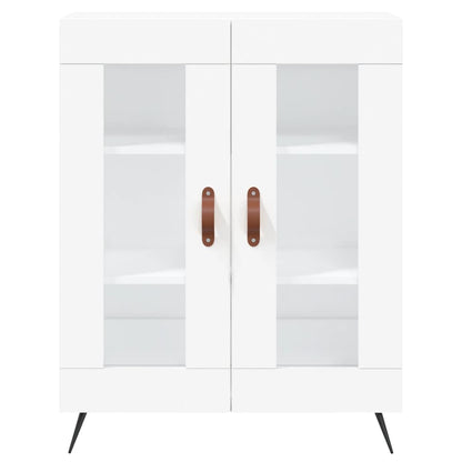 Hoge Kast 69,5X34X180 Cm Bewerkt Hout Wit