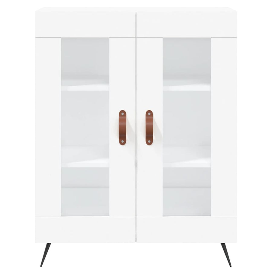 Hoge Kast 69,5X34X180 Cm Bewerkt Hout Wit