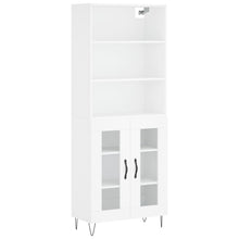 Hoge Kast 69,5X34X180 Cm Bewerkt Hout Wit