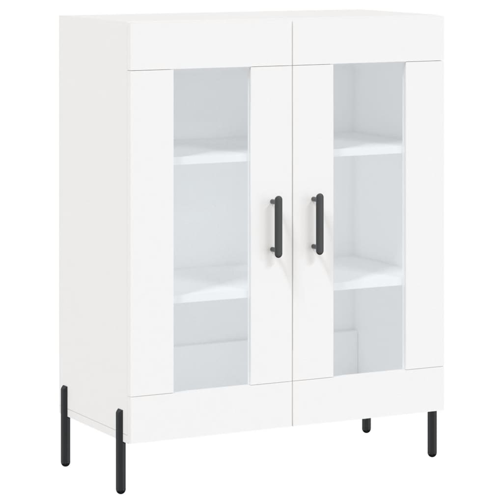 Hoge Kast 69,5X34X180 Cm Bewerkt Hout Wit