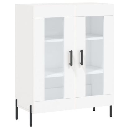 Hoge Kast 69,5X34X180 Cm Bewerkt Hout Wit