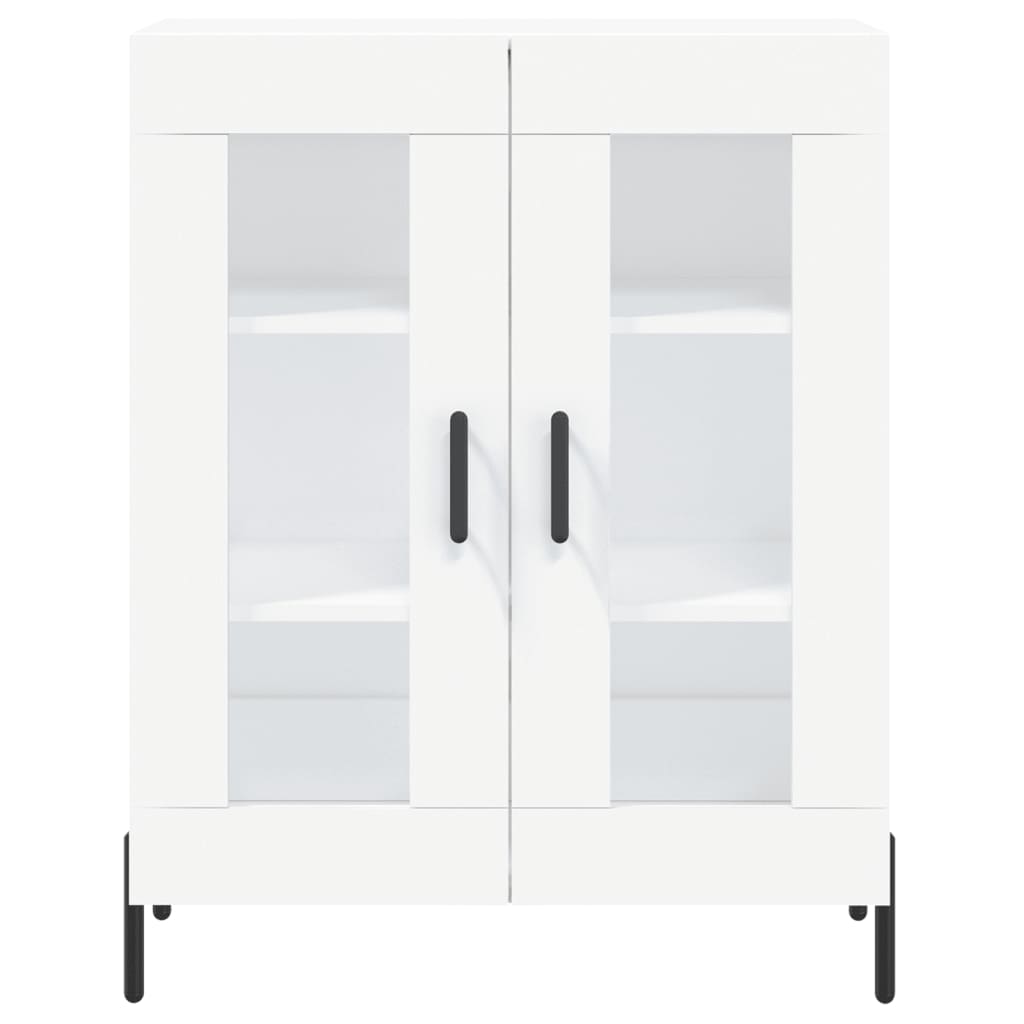 Hoge Kast 69,5X34X180 Cm Bewerkt Hout Wit