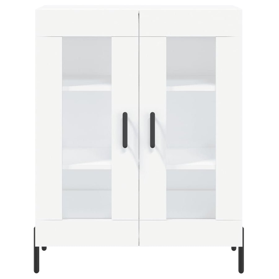 Hoge Kast 69,5X34X180 Cm Bewerkt Hout Wit