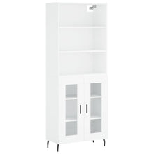 Hoge Kast 69,5X34X180 Cm Bewerkt Hout Wit