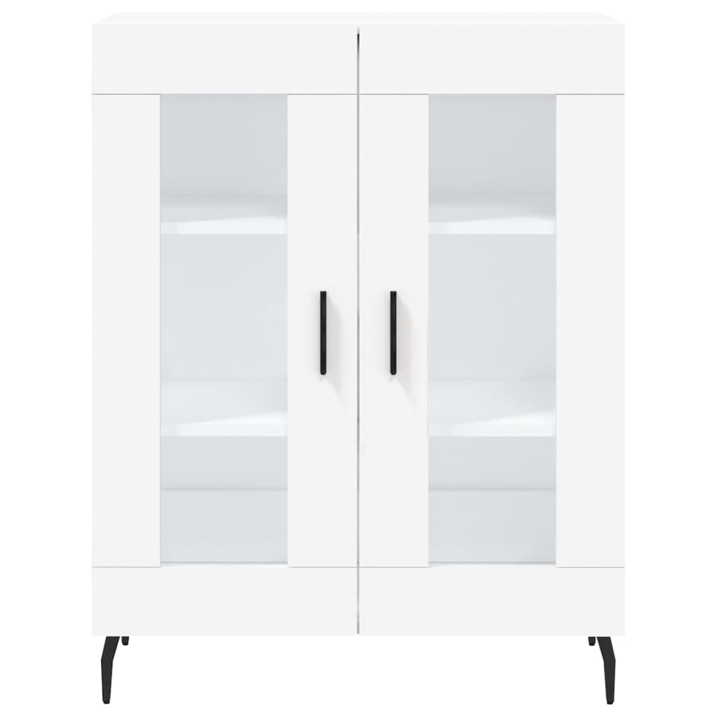 Hoge Kast 69,5X34X180 Cm Bewerkt Hout Wit