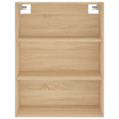 Hoge Kast 69,5X34X180 Cm Bewerkt Hout Kleurig Sonoma eiken