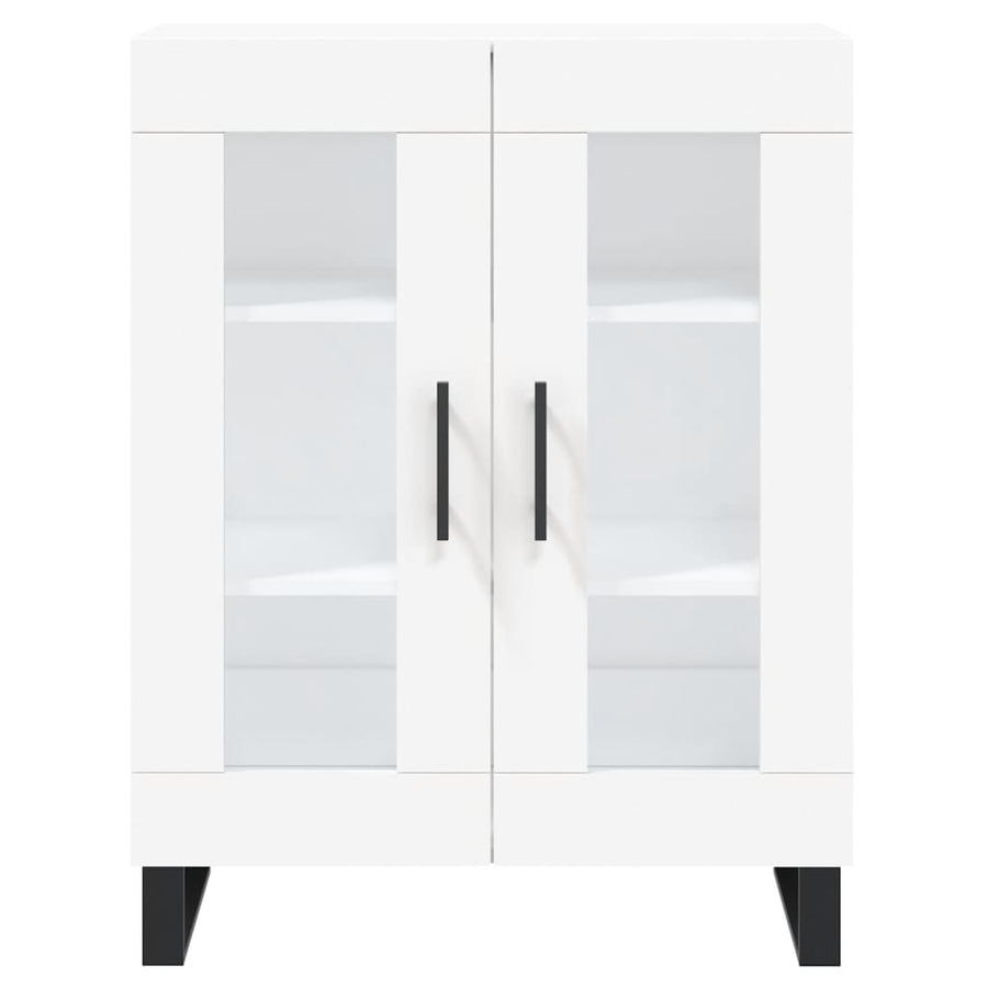 Hoge Kast 69,5X34X180 Cm Bewerkt Hout Wit