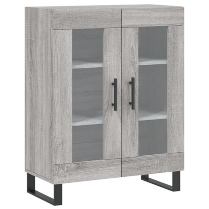 Hoge Kast 69,5X34X180 Cm Bewerkt Hout Grijs Sonoma Eikenkleurig