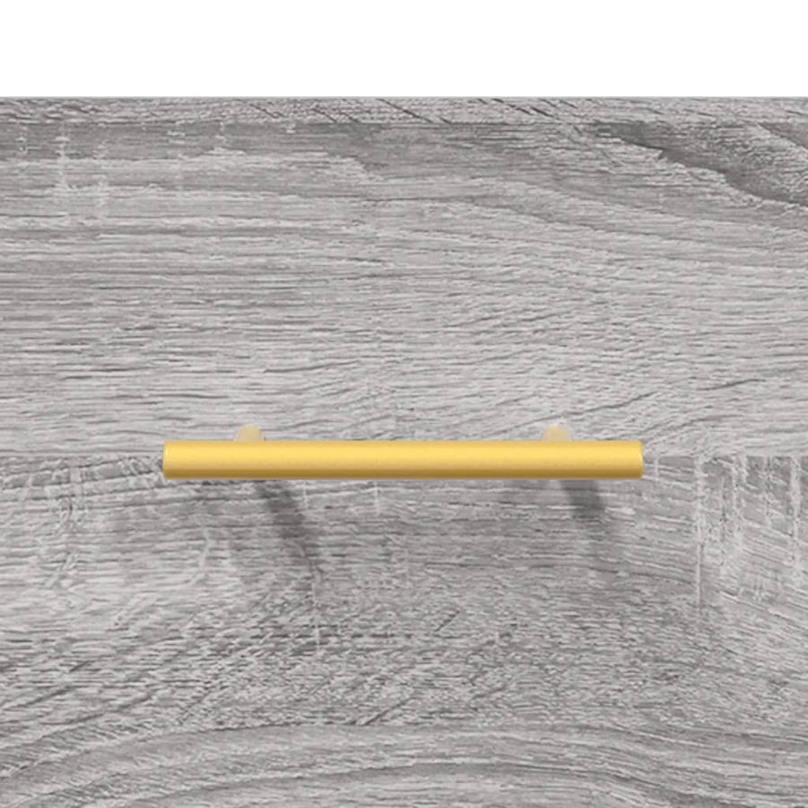 Hoge Kast 69,5X34X180 Cm Bewerkt Hout Grijs Sonoma Eikenkleurig