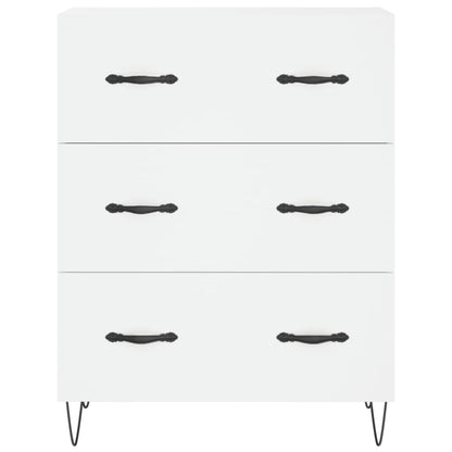 Hoge Kast 69,5X34X180 Cm Bewerkt Hout Wit