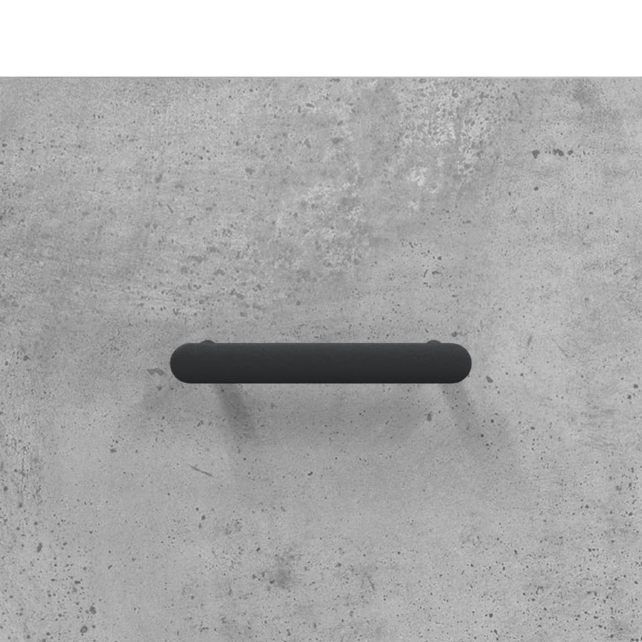 Hoge Kast 69,5X34X180 Cm Bewerkt Hout Betongrijs