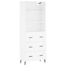 Hoge Kast 69,5X34X180 Cm Bewerkt Hout Wit