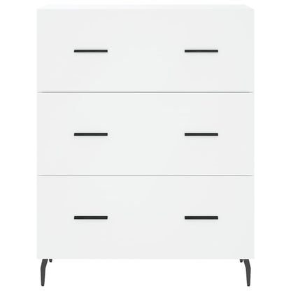 Hoge Kast 69,5X34X180 Cm Bewerkt Hout Wit