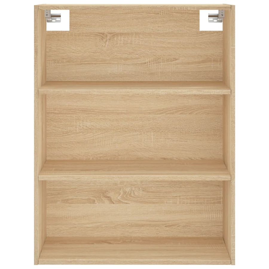 Hoge Kast 69,5X34X180 Cm Bewerkt Hout Kleurig Sonoma eiken