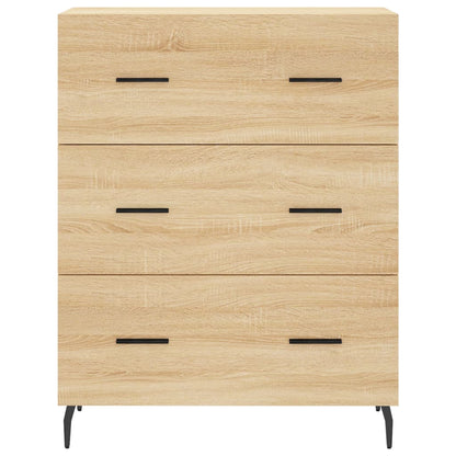 Hoge Kast 69,5X34X180 Cm Bewerkt Hout Kleurig Sonoma eiken