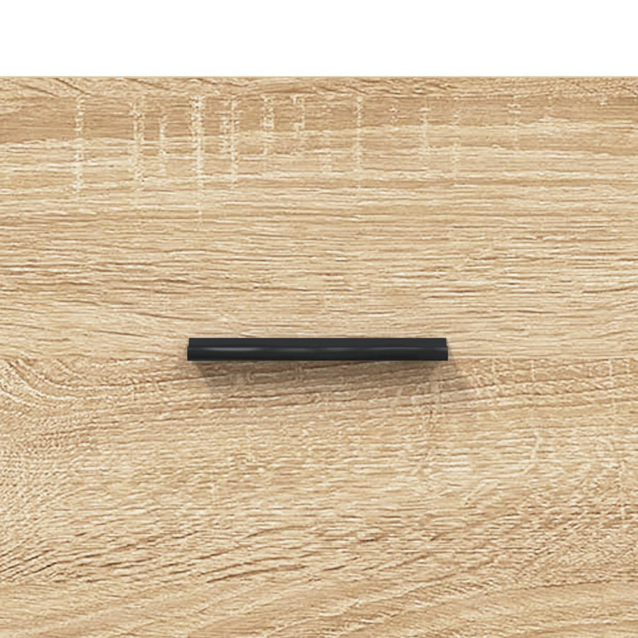 Hoge Kast 69,5X34X180 Cm Bewerkt Hout Kleurig Sonoma eiken