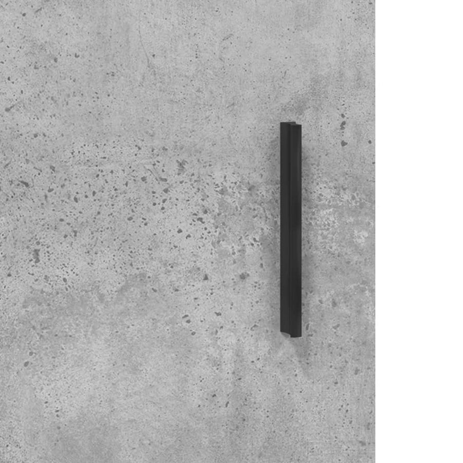 Hoge Kast 69,5X34X180 Cm Bewerkt Hout Betongrijs