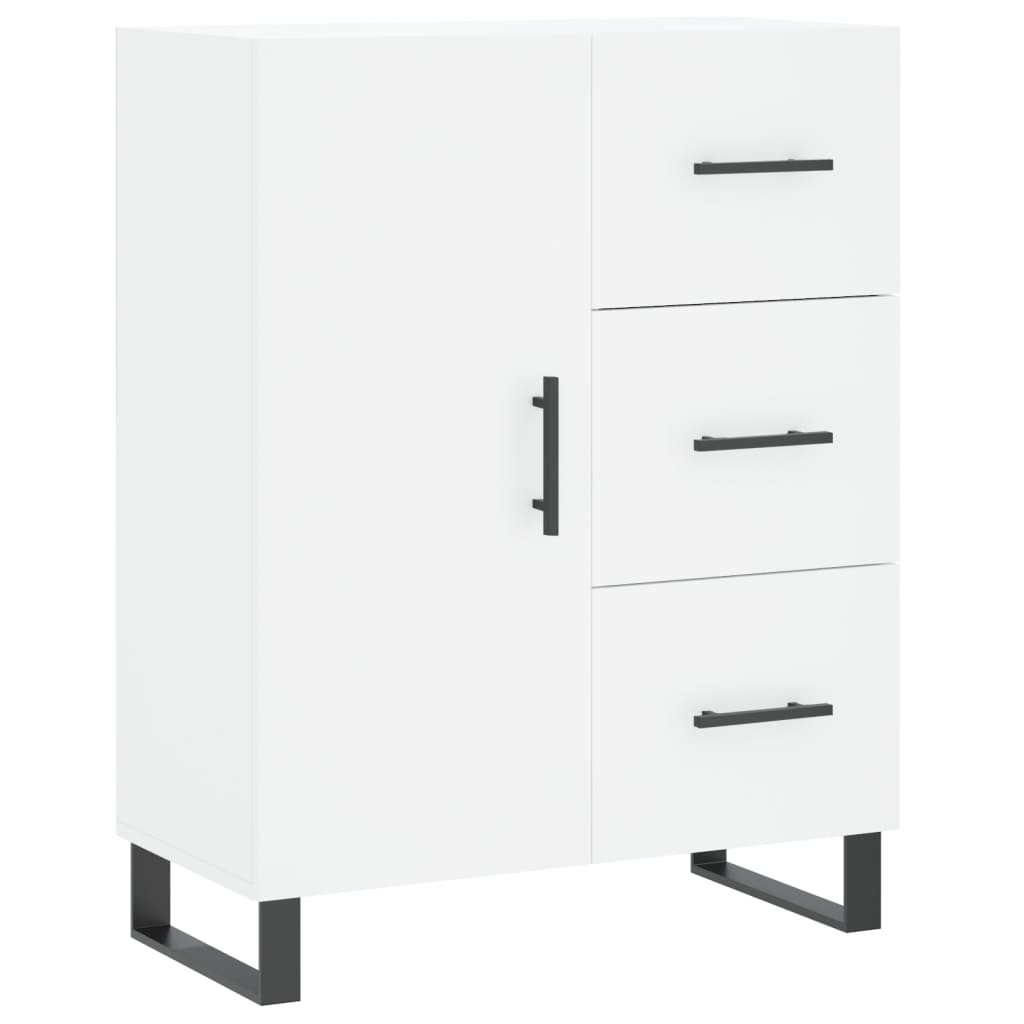 Hoge Kast 69,5X34X180 Cm Bewerkt Hout Wit
