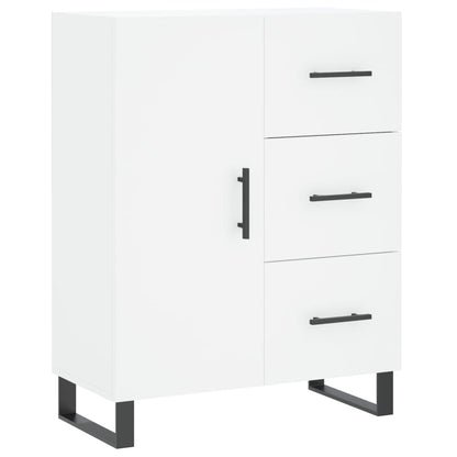 Hoge Kast 69,5X34X180 Cm Bewerkt Hout Wit