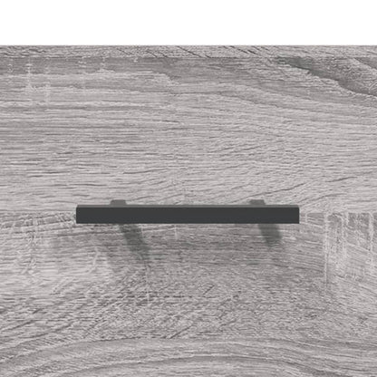 Hoge Kast 69,5X34X180 Cm Bewerkt Hout Eikenkleurig Grijs sonoma