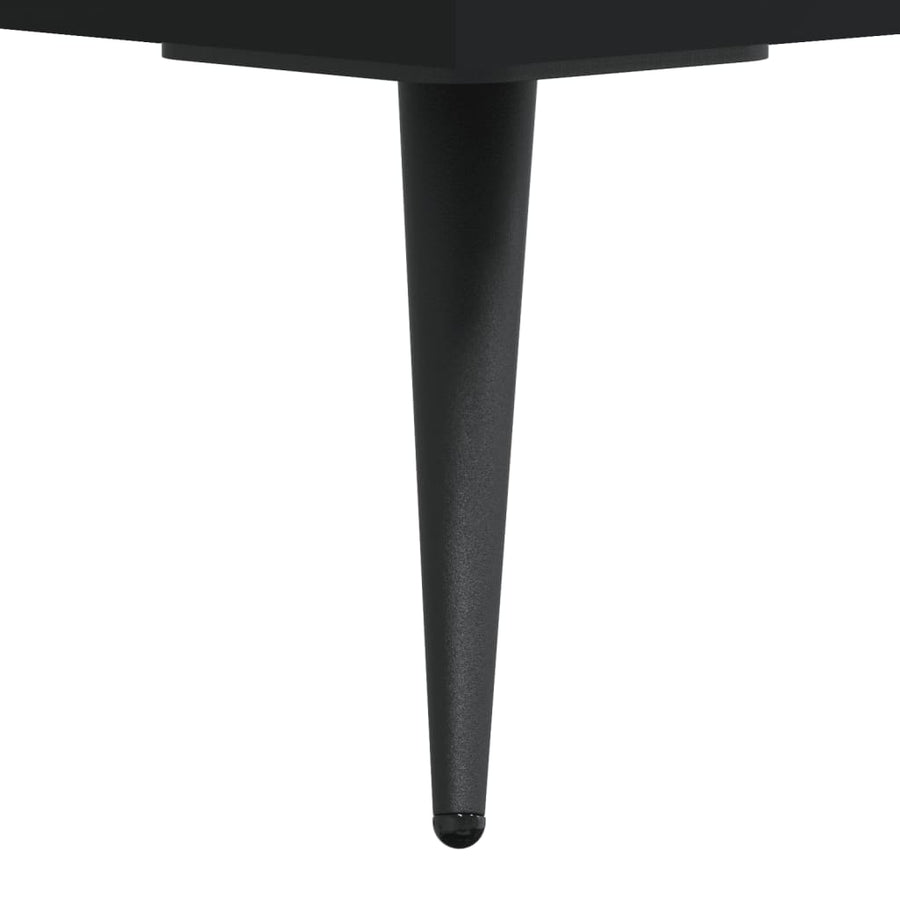 Hoge Kast 69,5X34X180 Cm Bewerkt Hout Zwart