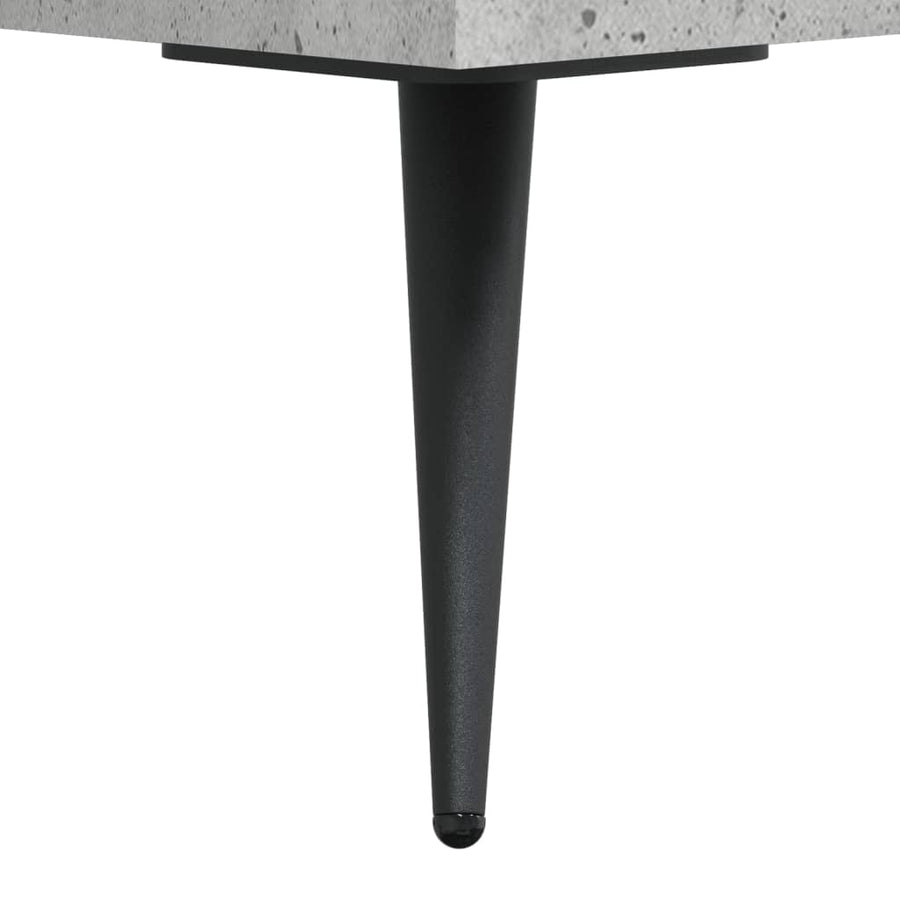 Hoge Kast 69,5X34X180 Cm Bewerkt Hout Betongrijs