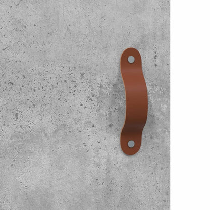 Hoge Kast 69,5X34X180 Cm Bewerkt Hout Betongrijs