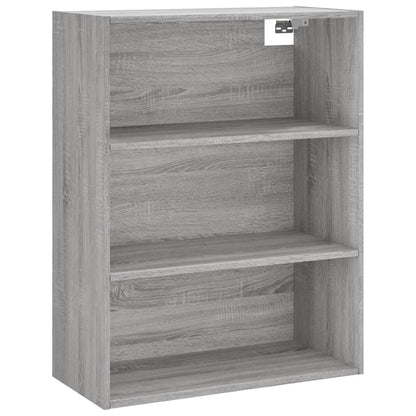 Hoge Kast 69,5X34X180 Cm Bewerkt Hout Grijs Sonoma Eikenkleurig