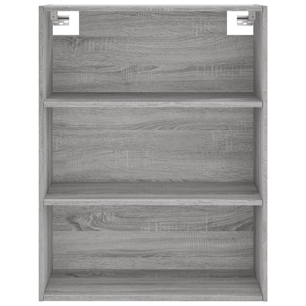 Hoge Kast 69,5X34X180 Cm Bewerkt Hout Grijs Sonoma Eikenkleurig