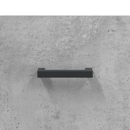 Hoge Kast 69,5X34X180 Cm Bewerkt Hout Betongrijs
