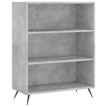 Hoge Kast 69,5X32,5X180 Cm Bewerkt Hout Betongrijs