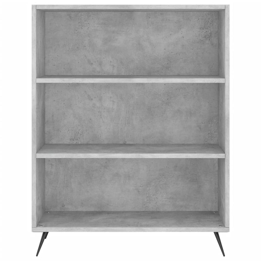 Hoge Kast 69,5X32,5X180 Cm Bewerkt Hout Betongrijs