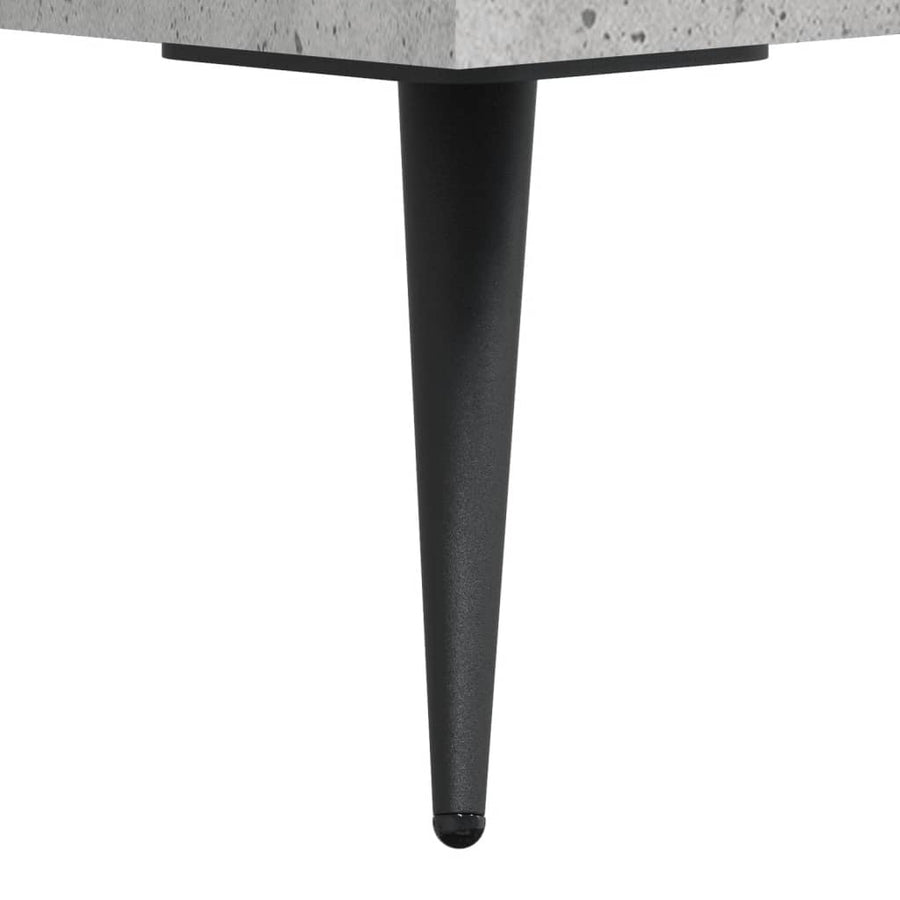 Hoge Kast 69,5X32,5X180 Cm Bewerkt Hout Betongrijs