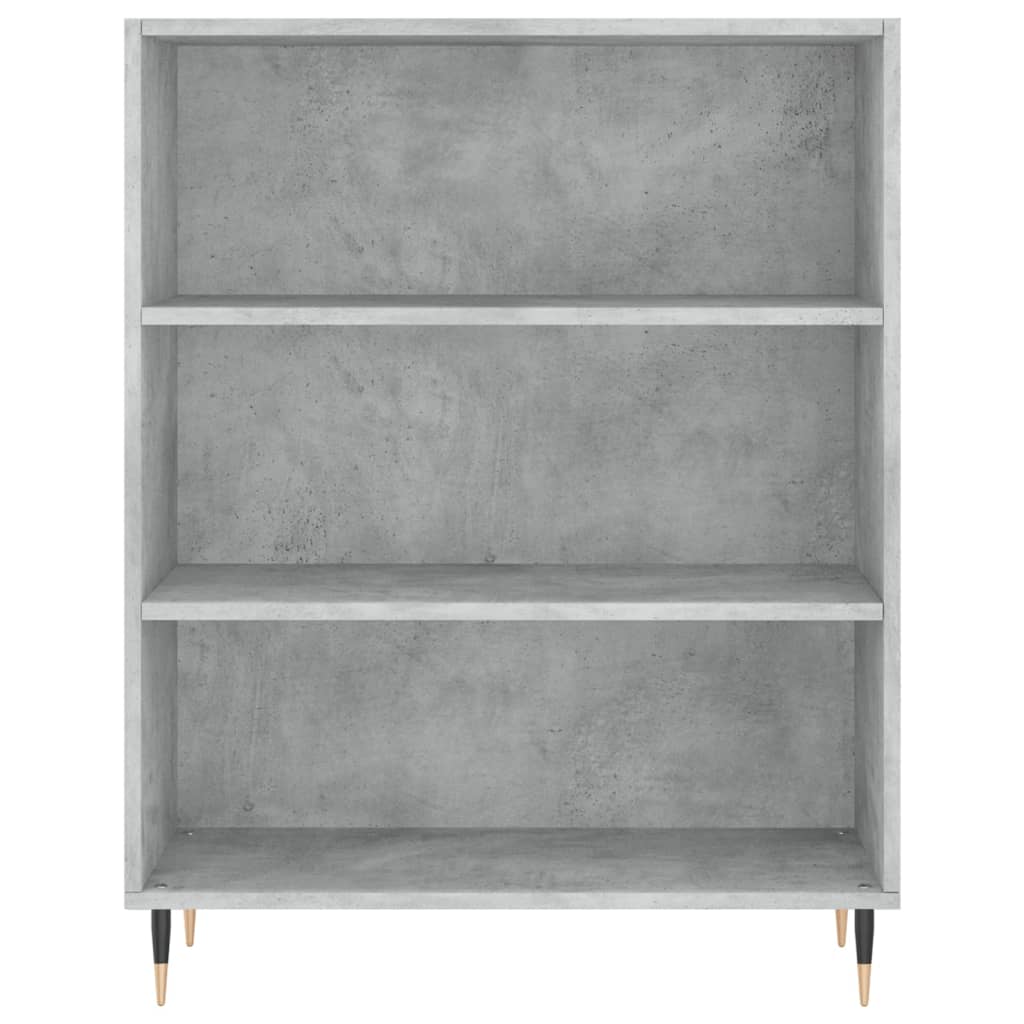 Hoge Kast 69,5X32,5X180 Cm Bewerkt Hout Betongrijs