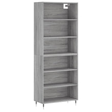 Hoge Kast 69,5X32,5X180 Cm Bewerkt Hout Grijs Sonoma Eikenkleur