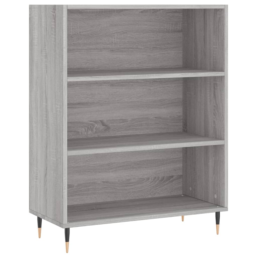Hoge Kast 69,5X32,5X180 Cm Bewerkt Hout Grijs Sonoma Eikenkleur