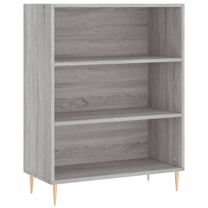 Hoge Kast 69,5X32,5X180 Cm Bewerkt Hout Grijs Sonoma Eikenkleur