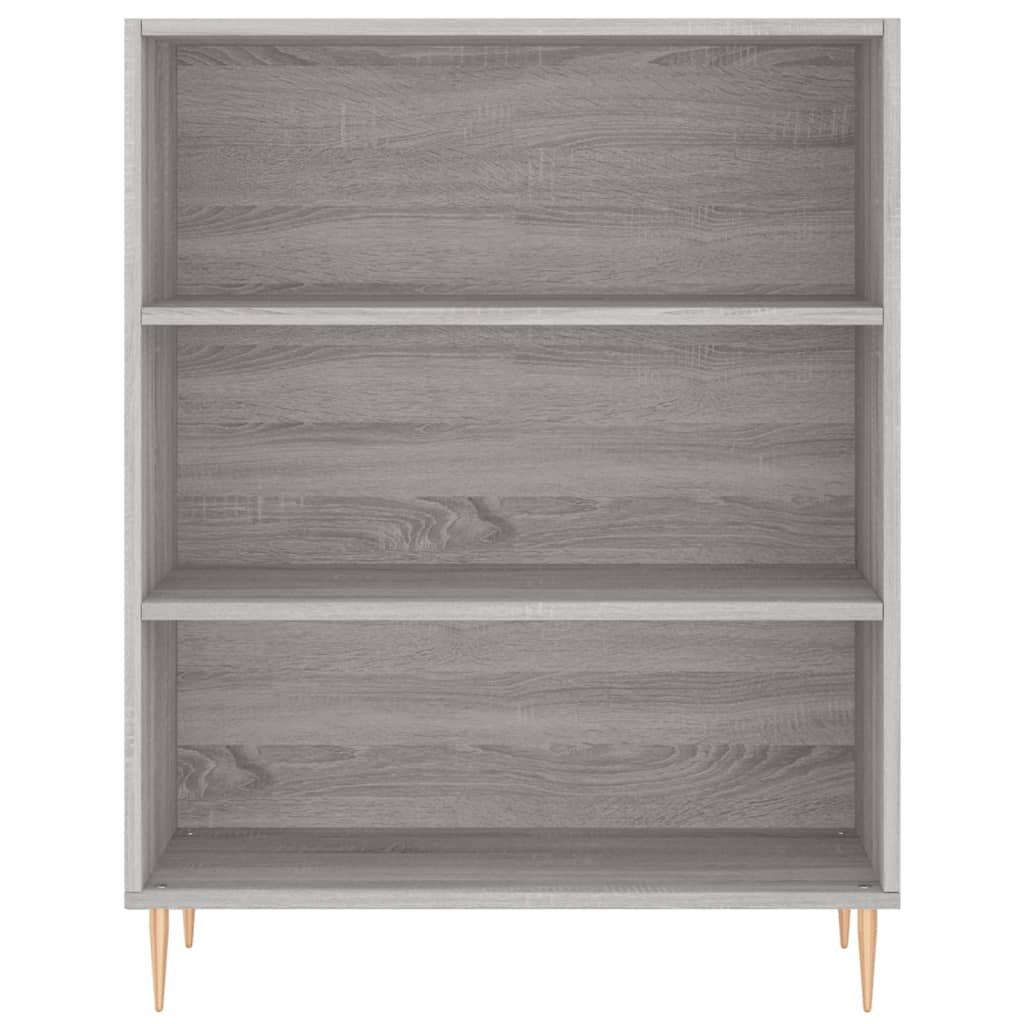Hoge Kast 69,5X32,5X180 Cm Bewerkt Hout Grijs Sonoma Eikenkleur