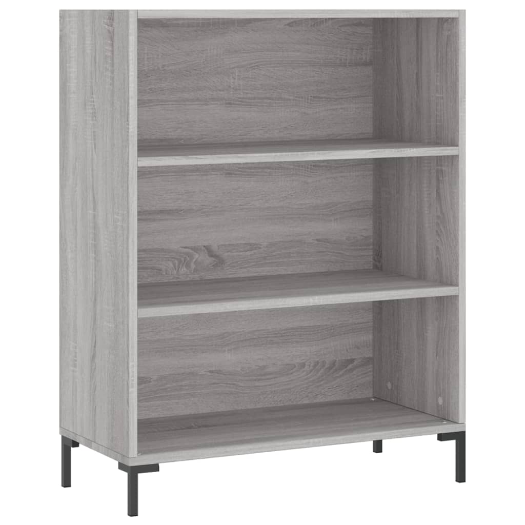 Hoge Kast 69,5X32,5X180 Cm Bewerkt Hout Grijs Sonoma Eikenkleur