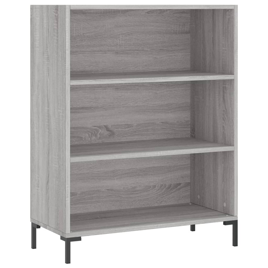 Hoge Kast 69,5X32,5X180 Cm Bewerkt Hout Grijs Sonoma Eikenkleur