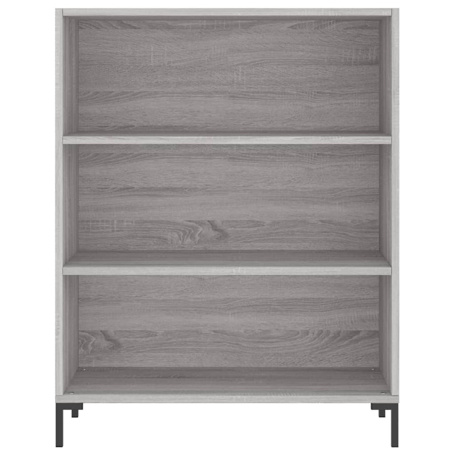 Hoge Kast 69,5X32,5X180 Cm Bewerkt Hout Grijs Sonoma Eikenkleur