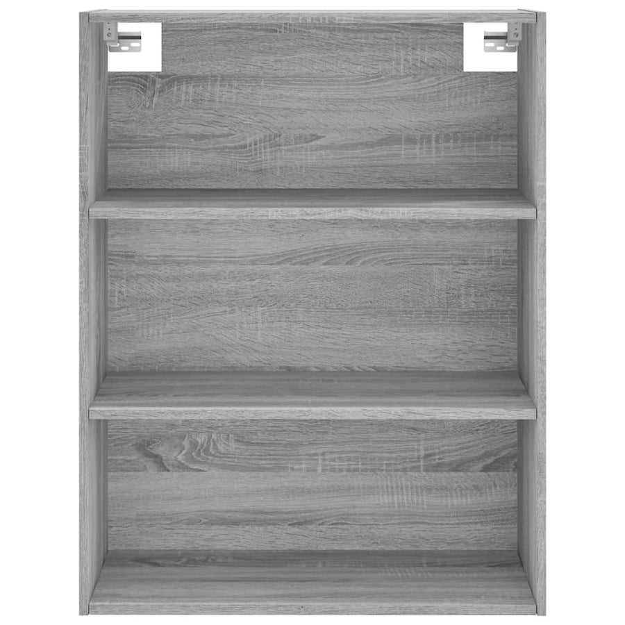 Hoge Kast 69,5X32,5X180 Cm Bewerkt Hout Grijs Sonoma Eikenkleur
