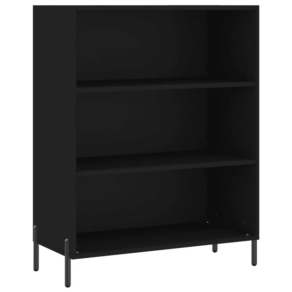 Hoge Kast 69,5X32,5X180 Cm Bewerkt Hout Zwart