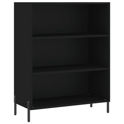 Hoge Kast 69,5X32,5X180 Cm Bewerkt Hout Zwart