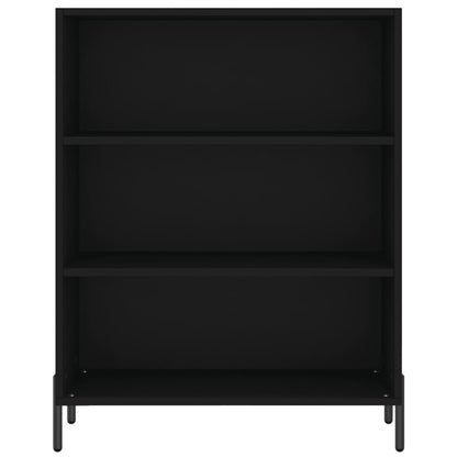 Hoge Kast 69,5X32,5X180 Cm Bewerkt Hout Zwart