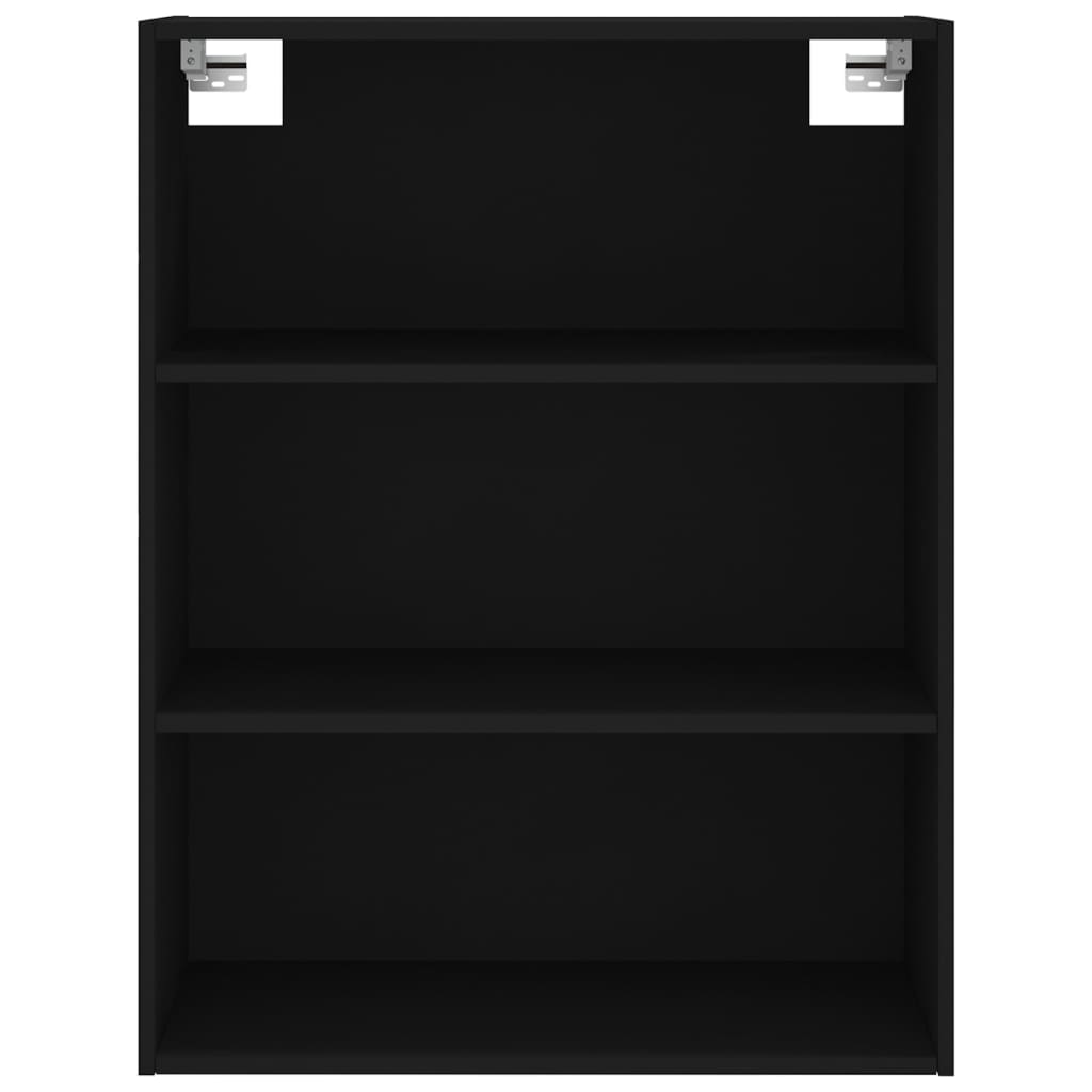 Hoge Kast 69,5X32,5X180 Cm Bewerkt Hout Zwart
