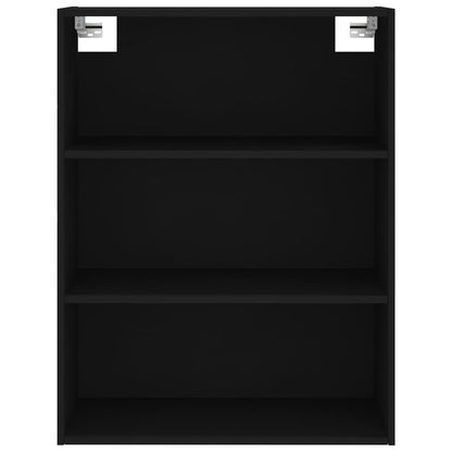 Hoge Kast 69,5X32,5X180 Cm Bewerkt Hout Zwart
