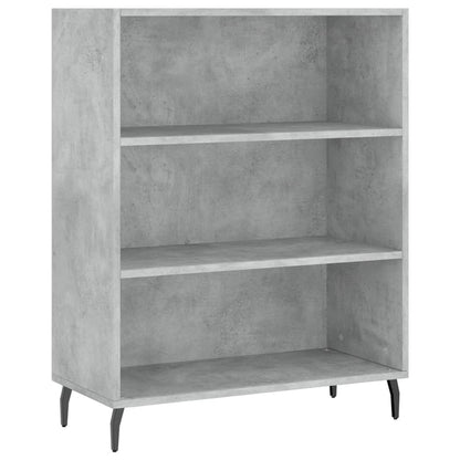 Hoge Kast 69,5X32,5X180 Cm Bewerkt Hout Betongrijs
